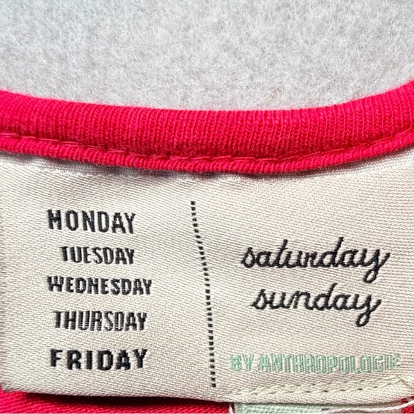 Anthropologie Tiered Maxi Dress Sundress Women’s Sm Saturday Sunday Trudie Pink - Picture 12 of 12